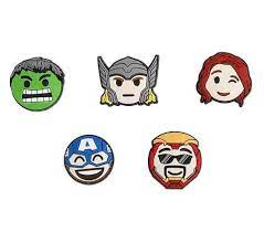 10010006 Avengers Emojis 5Pk Jibbitz