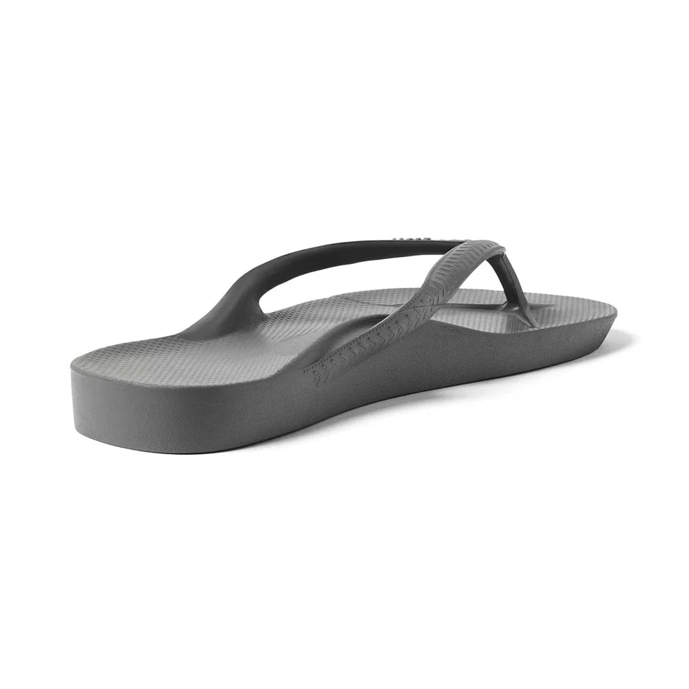 ARCHIES ARCH SUPPORT THONGS - CHARCOAL