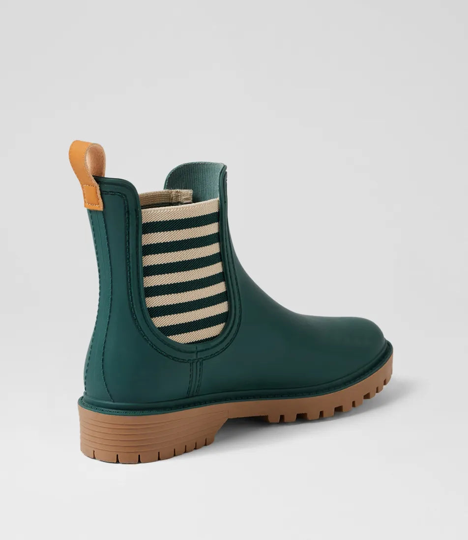 Laurina2 By Diana Ferrari - Deep Green Stripe