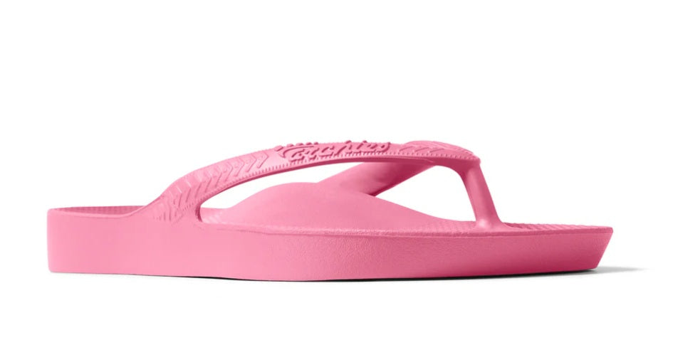 Archies Arch Support Thongs - Hot Pink