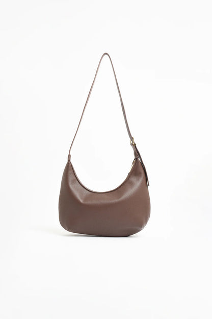 Maggie Woven Moon Crossbody Bag By Adorne