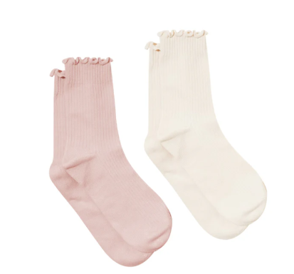 2-Pack Ruffle Sock Pretty Brave